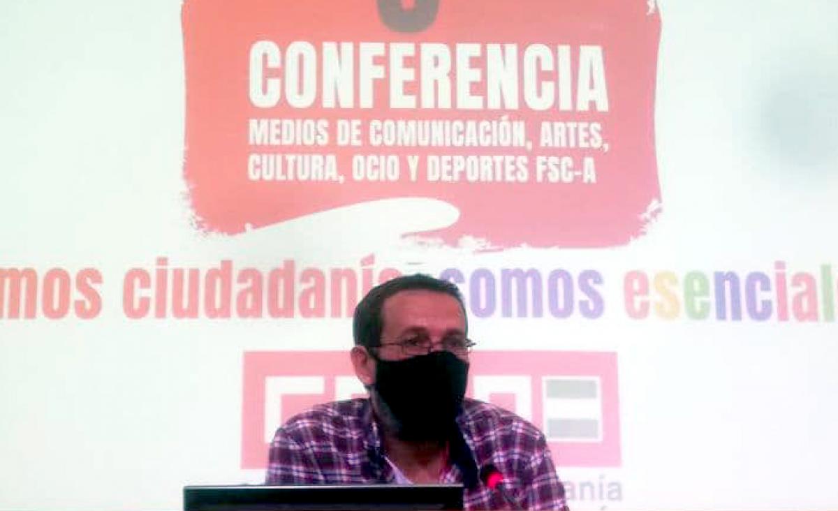 Pedro Corrientes contina al frente de la coordinacin del sector de Medios, Cultura, Ocio y Deporte de FSC CCOO-Andaluca