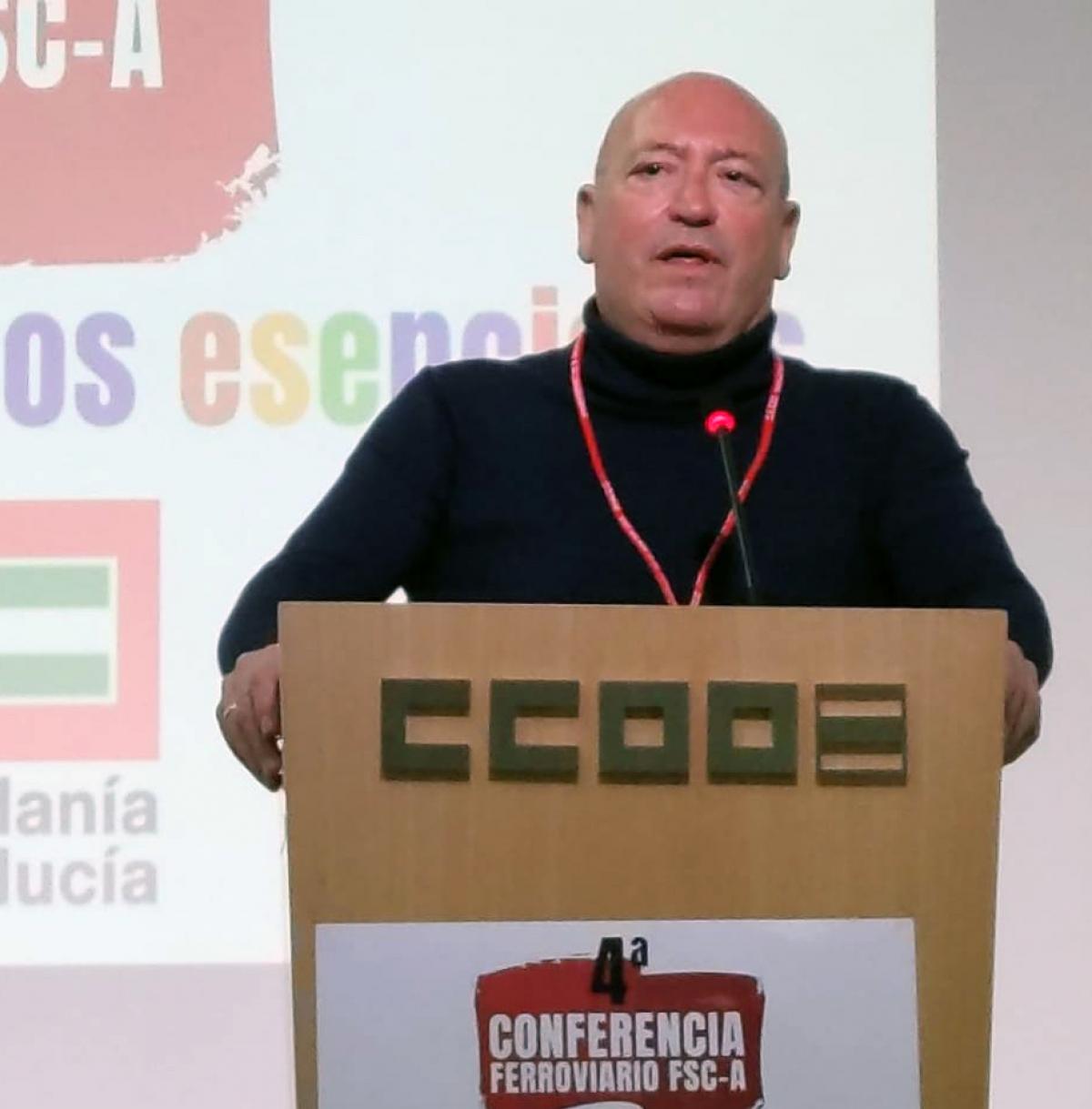 Paco Ojeda reelegido coordinador del sector Ferroviario de FSC CCOO-Andaluca